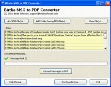 MSG to PDF Converter